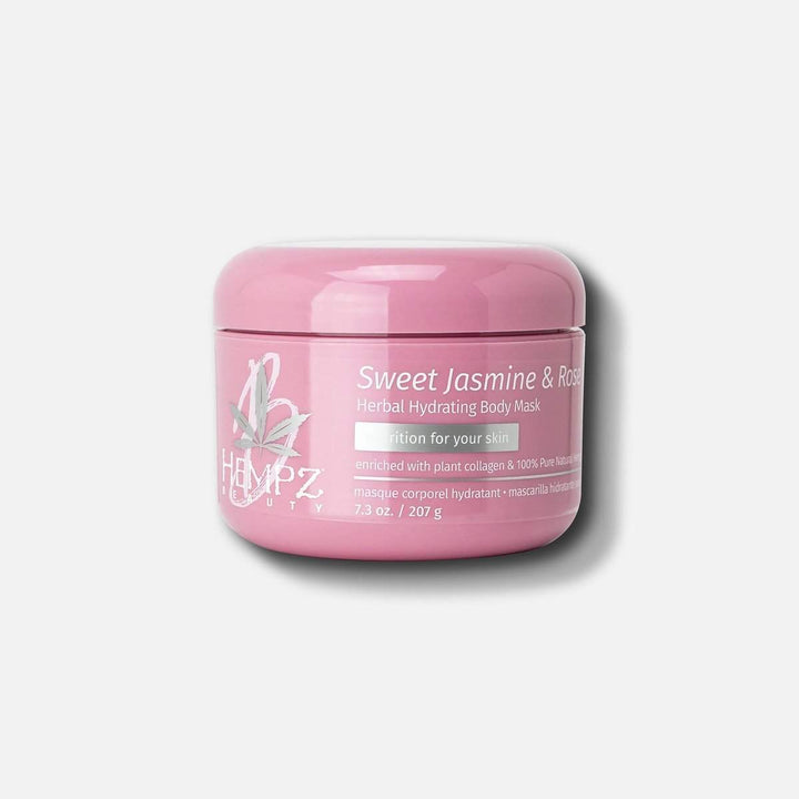 Hempz Sweet Jasmine & Rose Collagen Infused Herbal Body Mask 7.3 oz-Hempz-BB_Bath and Shower,Brand_Hempz,Collection_Bath and Body,Hempz_Body Moisturizers