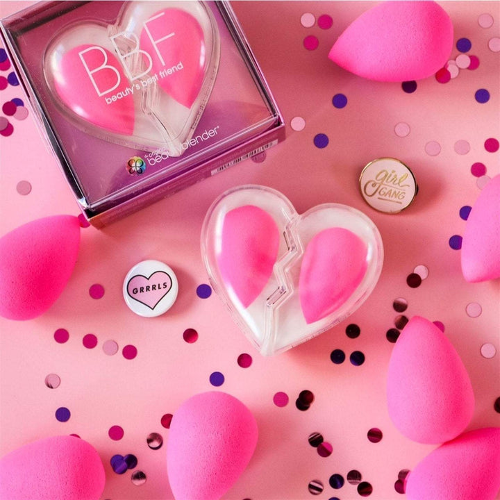 beautyblender BBF Two Blender + Heart-Shaped Container-Beautyblender-Beauty Blender_Accessories,Beauty Blender_Sponges,Brand_beautyblender