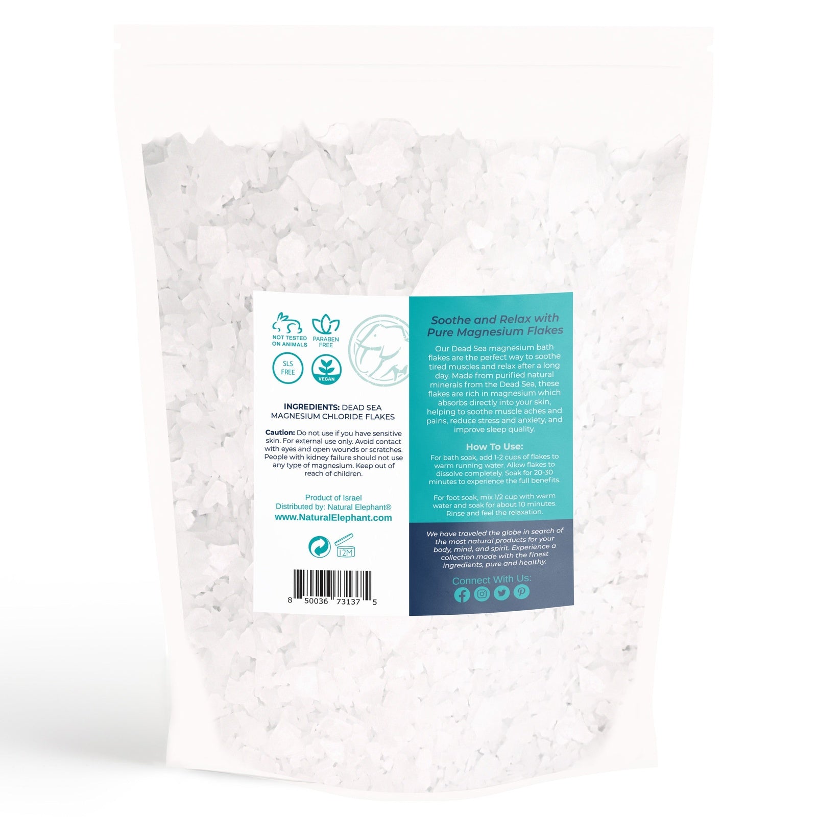 Natural Elephant Dead Sea Magnesium Flakes