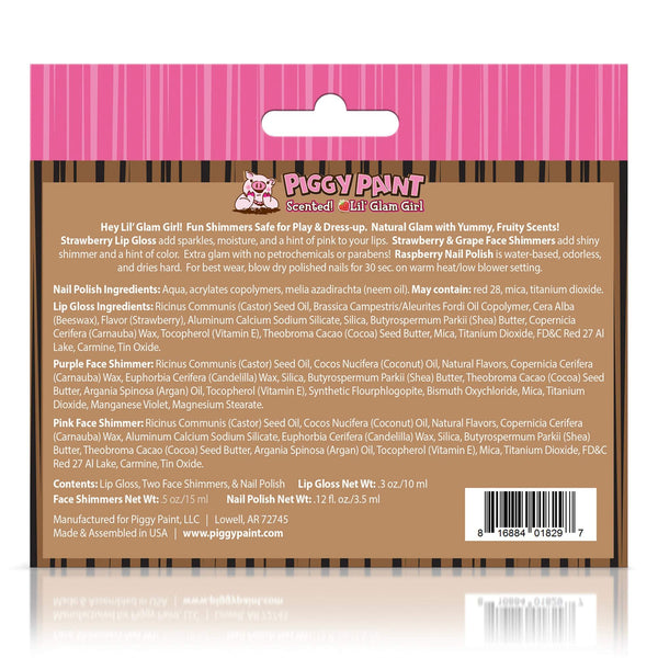 Piggy Paint Lil' Glam Girl Kit-Piggy Paint-Brand_Piggy Paint,Collection_Gifts,Collection_Nails,Gifts and Sets,Nail_Polish,Piggy Paint_Gift Set's,Piggy Paint_Polish's,Piggy Paint_Scented Polish's