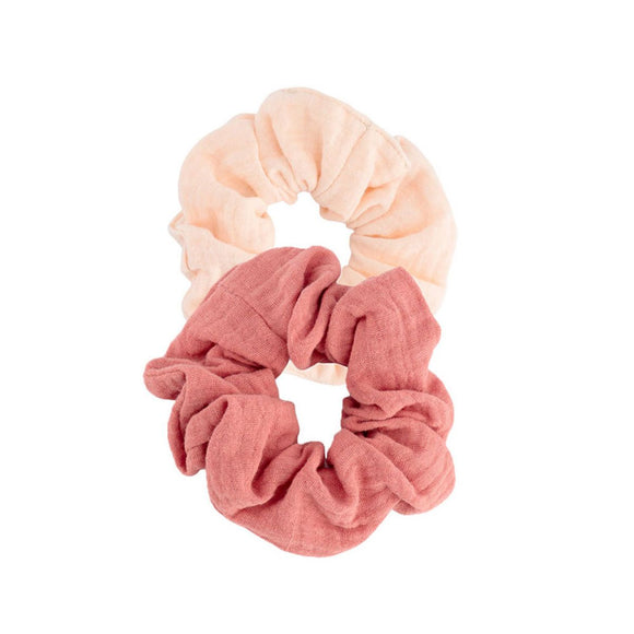 Bachca 2 Cotton Gauze Scrunchies