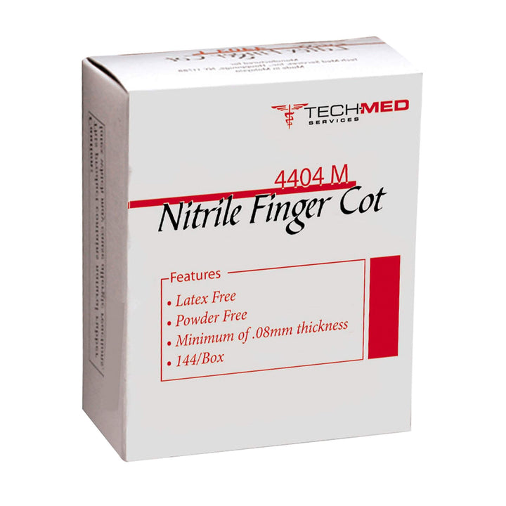 DUKAL 4404M Tech-Med Finger Cot, Medium, Nitrile (Pack of 144)-Dukal-Brand_Dukal/ Dawn Mist,Collection_Lifestyle,Dukal_ Bandage,Dukal_Bath & Body,Dukal_Medical,Dukal_Spa,Dukal_Surgical,Life_Home,Life_Medical,Life_Personal Care