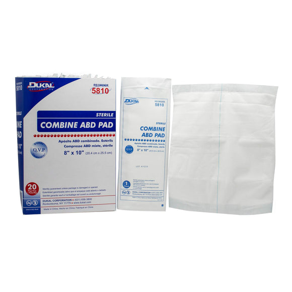 Dukal-5810 ABD Pad, Sterile, 8