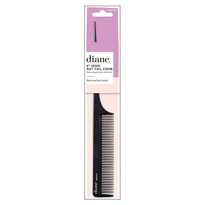 Diane DBC043 8in. Ionic Rat Tail Comb