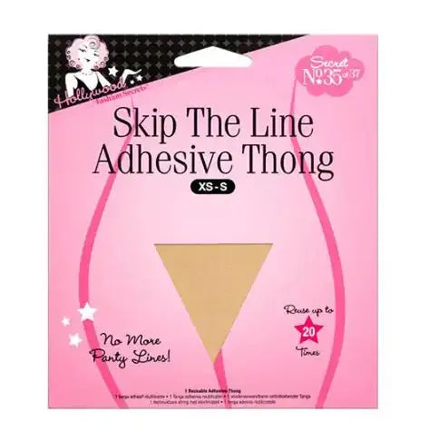 Hollywood Fashion Skip The Line Adhesive Thong