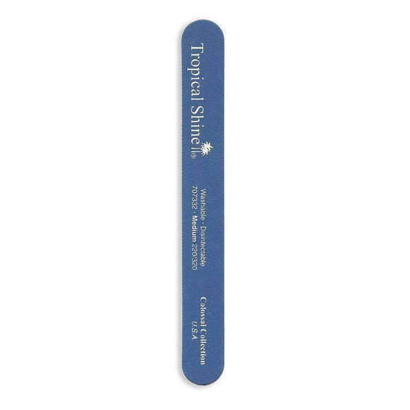 Tropical Shine Nail File Blue File 220/ 320 (Medium/ Fine) 8 1/2 in x 1 in Large Size (707332)-Tropical Shine-Brand_Tropical Shine,Collection_Nails,Nail_Tools,Tool_Nails