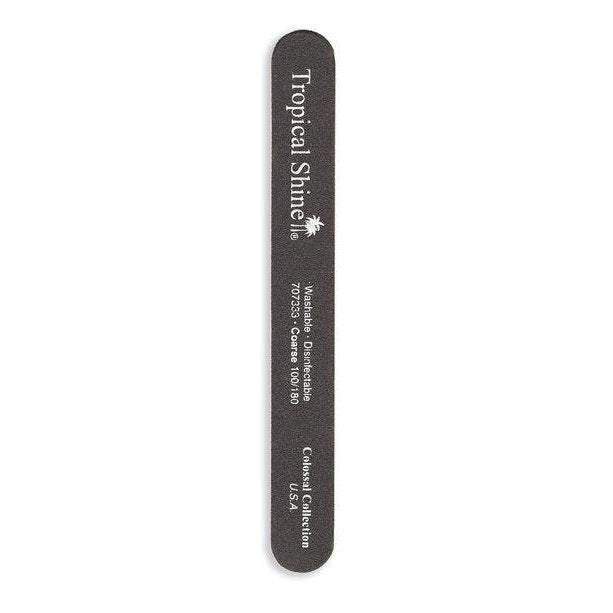 Tropical Shine Colossal Nail File Black (Coarse/ Medium)-Tropical Shine-Brand_Tropical Shine,Collection_Nails,Nail_Files,Nail_Tools,Tool_Nails,TROP_Coarse Files,TROP_Medium Files