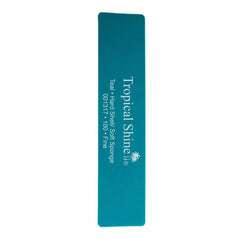 Tropical Shine Nail File Hard Shell Soft Sponge 100 Teal 5 in x 1-3/16 in (707802)-Tropical Shine-Brand_Tropical Shine,Collection_Nails,Collection_Tools and Brushes,Nail_Tools,Tool_Nails