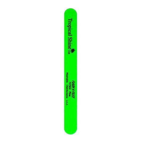 Tropical Shine Nail File Green Flash File 240 (Fine) 7 1/2 in x 3/4 in Large Size (707902)-Tropical Shine-Brand_Tropical Shine,Collection_Nails,Collection_Summer,Nail_Tools,Tool_Nails