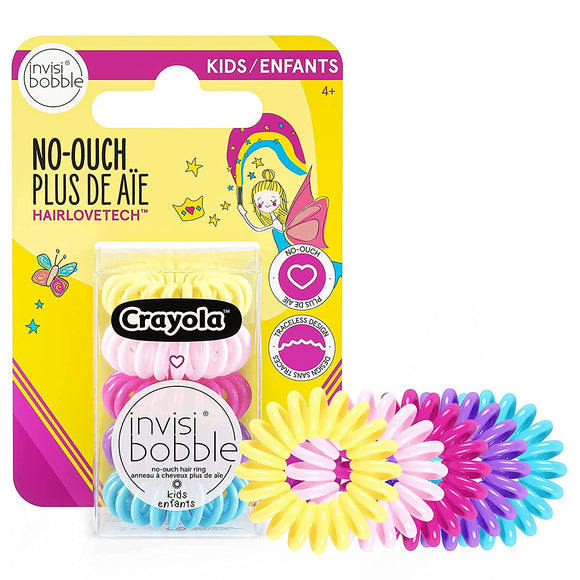 Invisibobble KIDS Crayola 5 pc Spiral Hair Ties