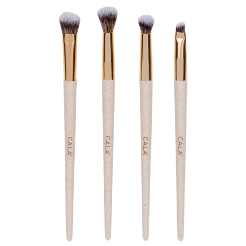 Cala Eco Natural Signature Eye Brush Set (4 Pcs)