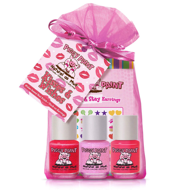 Piggy Paint Kisses & Wishes Gift Set-Piggy Paint-Brand_Piggy Paint,Collection_Gifts,Collection_Nails,Gifts and Sets,Gifts_Under 25,Gifts_Under 35,Memorial Day Sale,Nail_Polish,Piggy Paint_Gift Set's,Piggy Paint_Polish's