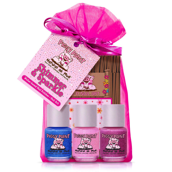 Piggy Paint Shimmer & Sparkle Gift Set-Piggy Paint-Brand_Piggy Paint,Collection_Gifts,Collection_Nails,Gifts and Sets,Gifts_Under 25,Gifts_Under 35,Memorial Day Sale,Nail_Polish,Piggy Paint_Gift Set's,Piggy Paint_Nail Art,Piggy Paint_Polish's