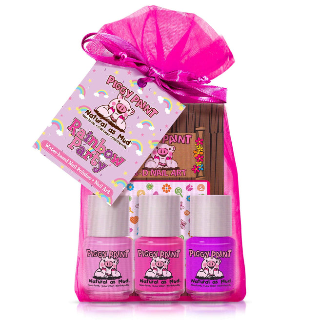 Piggy Paint Rainbow Party Gift Set-Piggy Paint-Brand_Piggy Paint,Collection_Gifts,Collection_Nails,Gifts and Sets,Gifts_Under 25,Gifts_Under 35,Memorial Day Sale,Nail_Polish,Piggy Paint_Gift Set's,Piggy Paint_Nail Art,Piggy Paint_Polish's