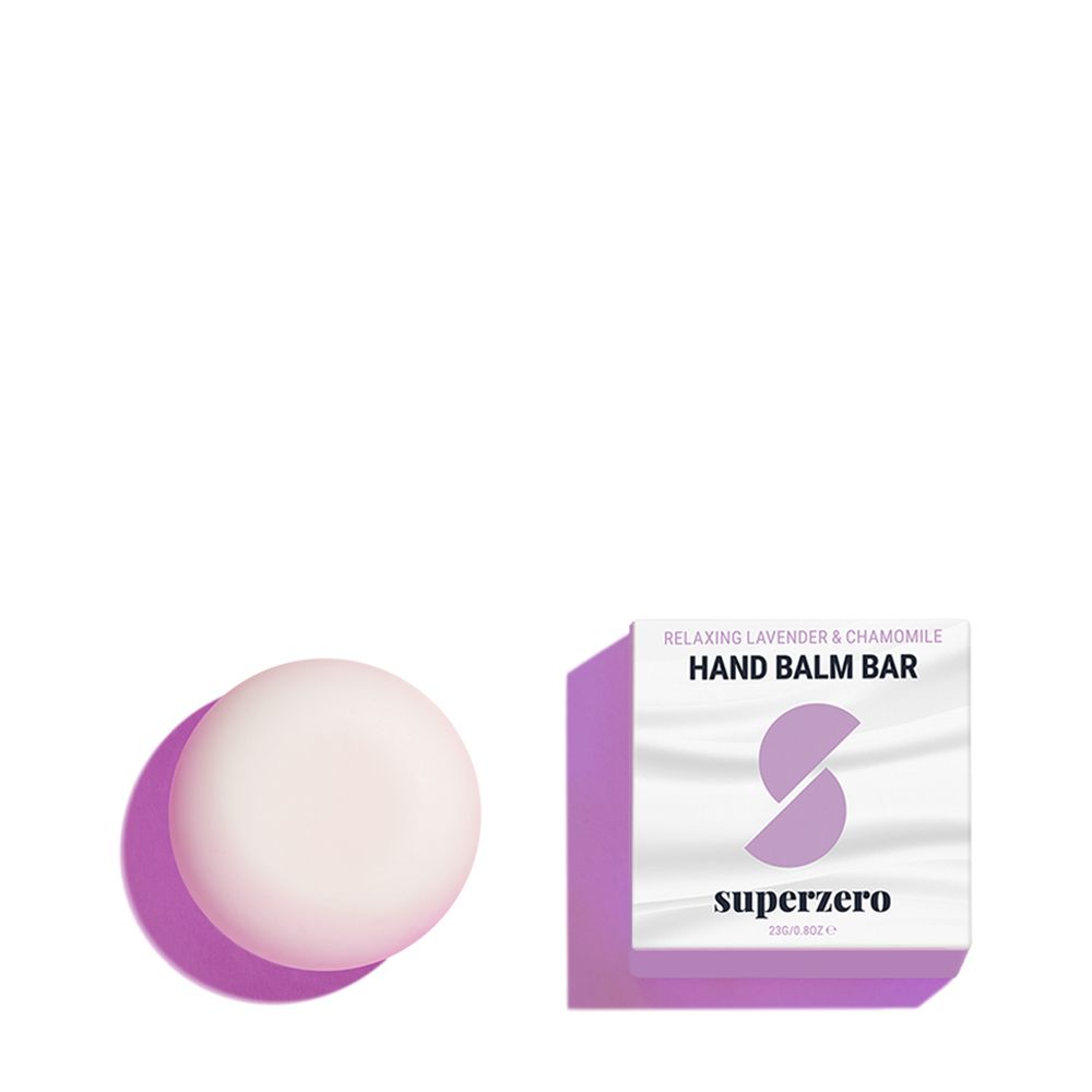 Superzero Heavenly Hydration & Blue Light Defense Hand Balm Bar- Lavendar & Chamomile 0.8oz