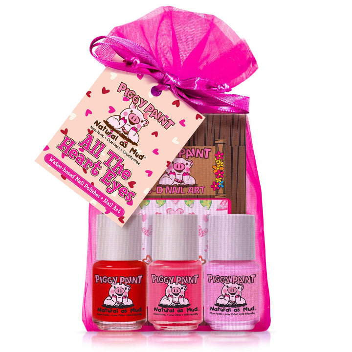 Piggy Paint All The Heart Eyes Gift Set-Piggy Paint-Brand_Piggy Paint,Collection_Gifts,Collection_Nails,Gifts and Sets,Gifts_Under 25,Gifts_Under 35,Memorial Day Sale,Nail_Polish,Piggy Paint_Gift Set's,Piggy Paint_Nail Art,Piggy Paint_Polish's