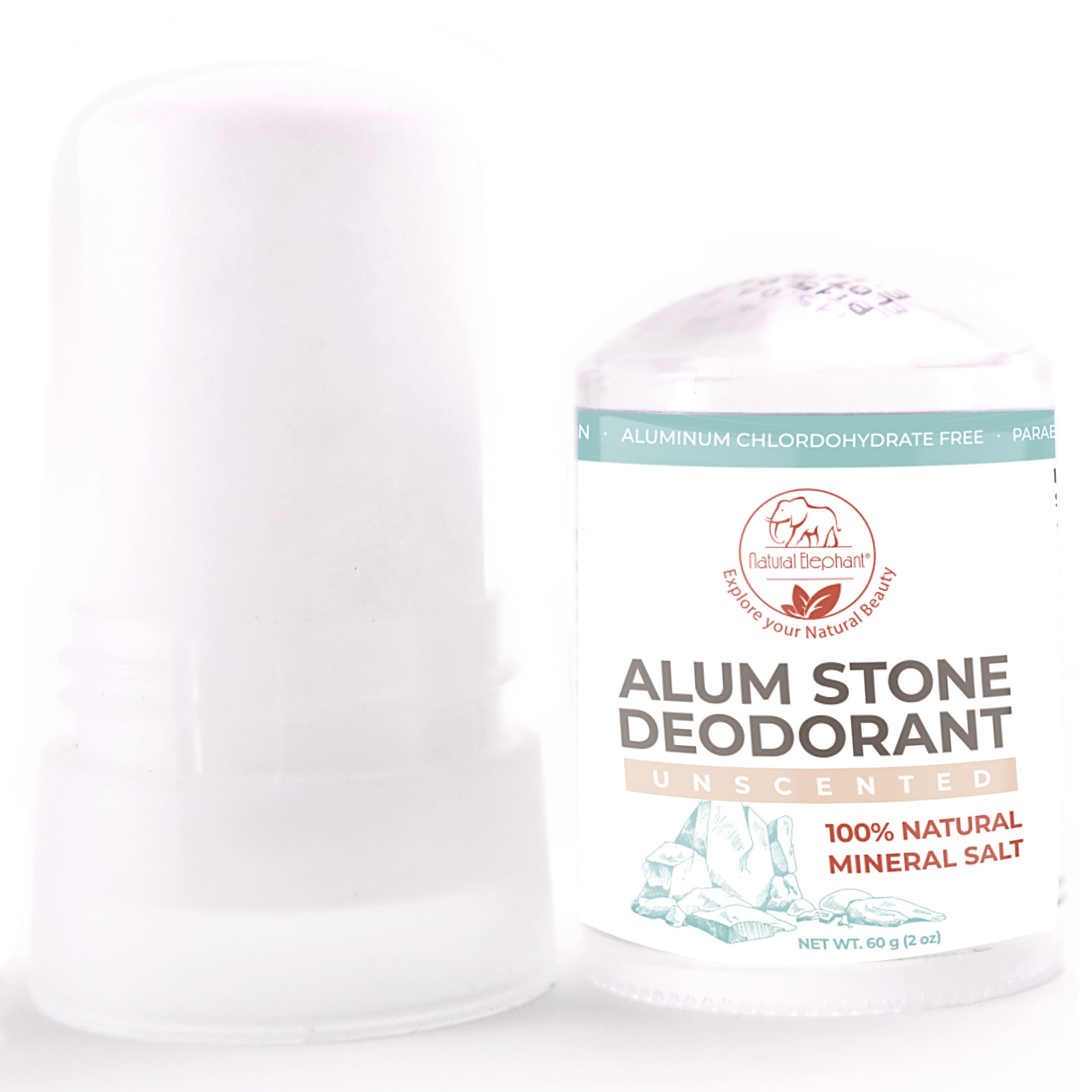 Natural Elephant Alum Natural Deodorant Stick