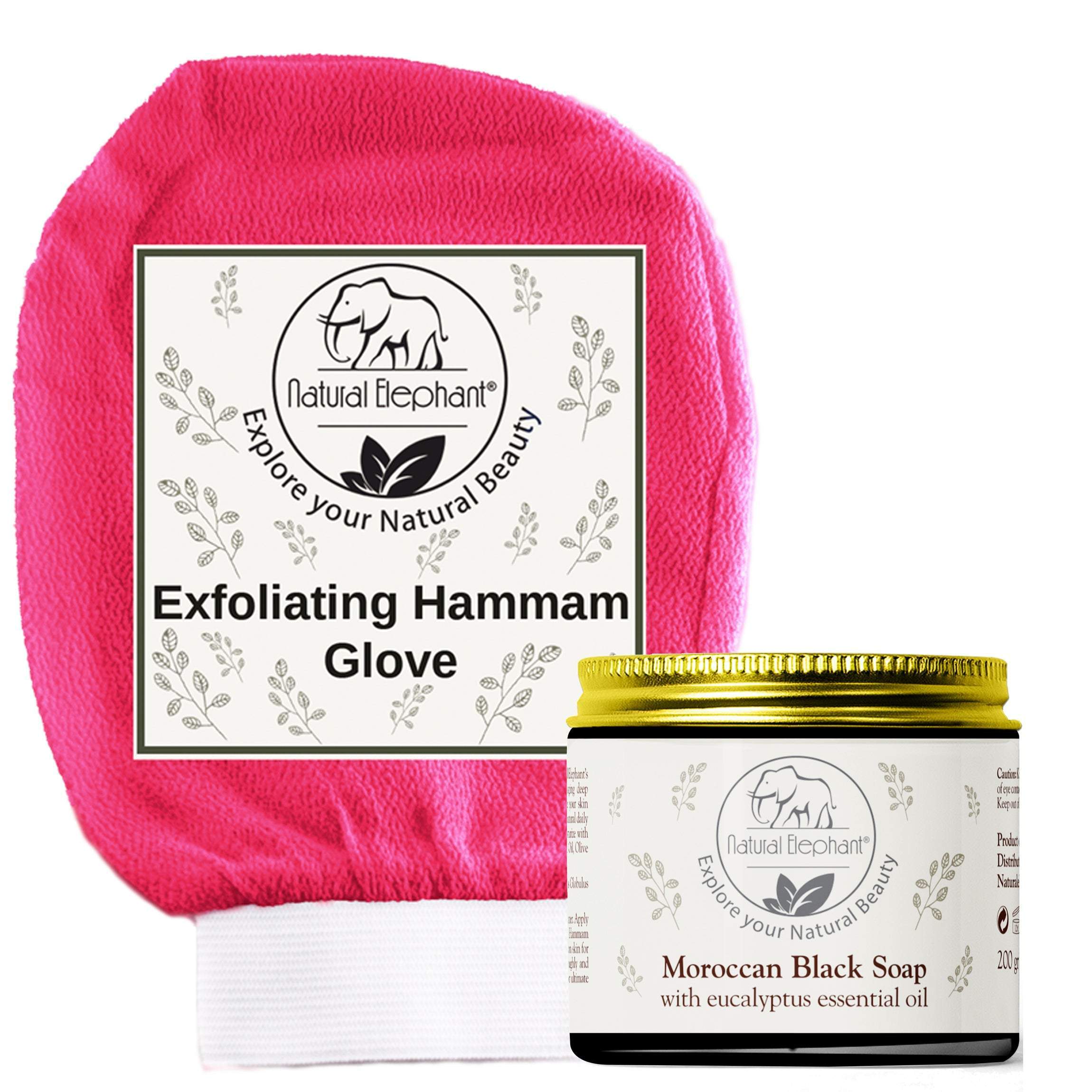 Natural Elephant Moroccan Exfoliating Glove and Soap Kit-Natural Elephant-BB_Bath and Shower,BB_Scrubs and Exfoliators,Brand_Natural Elephant,Collection_Bath and Body,Collection_Gifts,Collection_Skincare,Concern_Acne & Blemishes,Concern_Dry Skin,Concern_Dryness,Concern_Eczema,Concern_Large Pores,Concern_Oily Skin,Concern_Sensitive Skin,FABS_Friday2022,Gifts and Sets,Gifts_Under 25,NATURAL_Gift Sets,NATURAL_Morroccan Collection