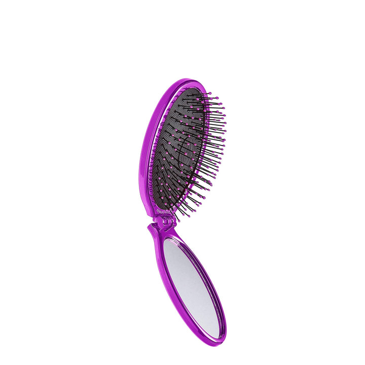 Wet Brush Pop and Go Detangler Built In Mirror-Wet Brush-2022_Minis,Brand_Wet Brush,Collection_Hair,Collection_Tools and Brushes,Tool_Brushes,Tool_Detangling Brush,Tool_Hair Tools,WET_Foldable Detanglers