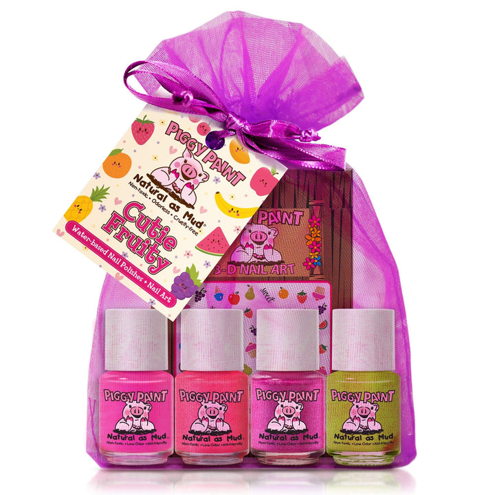 Piggy Paint Cutie Fruity Gift Set-Piggy Paint-Brand_Piggy Paint,Collection_Gifts,Collection_Nails,Gifts and Sets,Gifts_Under 25,Gifts_Under 35,Nail_Polish,Piggy Paint_Gift Set's,Piggy Paint_Nail Art,Piggy Paint_Polish's