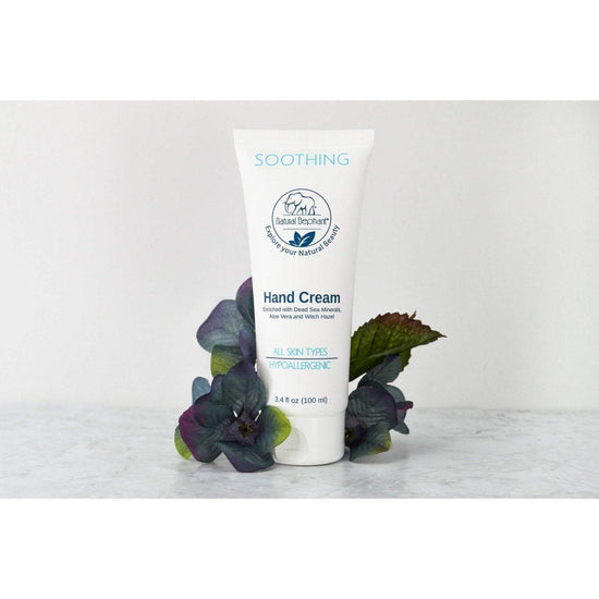 Natural Elephant Soothing Hand Cream 3.4 fl oz (100 ml)-Natural Elephant-BB_Hand and Foot Cream,BB_Lotion,BB_Moisturizers,Brand_Natural Elephant,Collection_Bath and Body,Collection_Skincare,Concern_Anti-Aging,Concern_Dryness,FABS_Friday2022,NATURAL_Dead Sea Collection,Skincare_Moisturizers