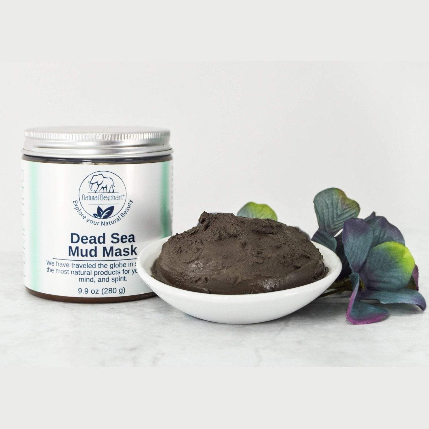 Natural Elephant Dead Sea Mud Mask 9.9 oz (280 g)-Natural Elephant-BB_Bath and Shower,Brand_Natural Elephant,Collection_Bath and Body,Collection_Skincare,Concern_Acne & Blemishes,Concern_Combination Skin,Concern_Dry Skin,Concern_Dullness,Concern_Eczema,Concern_Large Pores,Concern_Oily Skin,Concern_Psoriasis,Concern_Redness,FABS_Friday2022,NATURAL_Dead Sea Collection,Skincare_Cleansers,Skincare_Masks