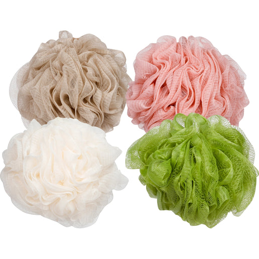 Cala Mesh Bath Sponges- 4pcs