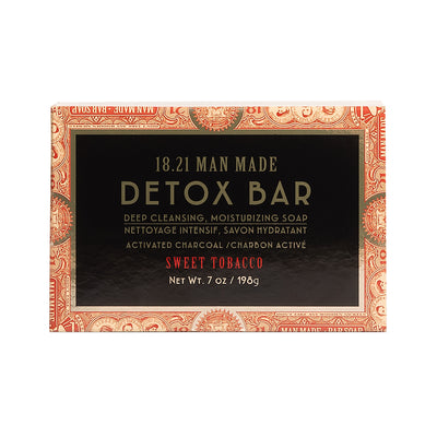 18.21 Man Made Detox Bar Soap Sweet Tobacco 7oz