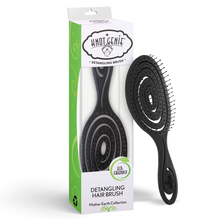 Knot Genie Mother Earth Eco Friendly Detangling Brush-Knot Genie-Brand_Knot Genie,Collection_Hair,Collection_Tools and Brushes,FABS_Friday2022,KNOT_Mother Earth Detangler,Tool_Brushes,Tool_Detangling Brush,Tool_Hair Tools,Tool_Vented Brushes