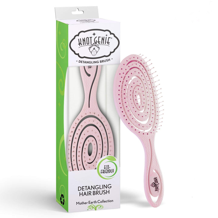 Knot Genie Mother Earth Eco Friendly Detangling Brush-Knot Genie-Brand_Knot Genie,Collection_Hair,Collection_Tools and Brushes,FABS_Friday2022,KNOT_Mother Earth Detangler,Tool_Brushes,Tool_Detangling Brush,Tool_Hair Tools,Tool_Vented Brushes