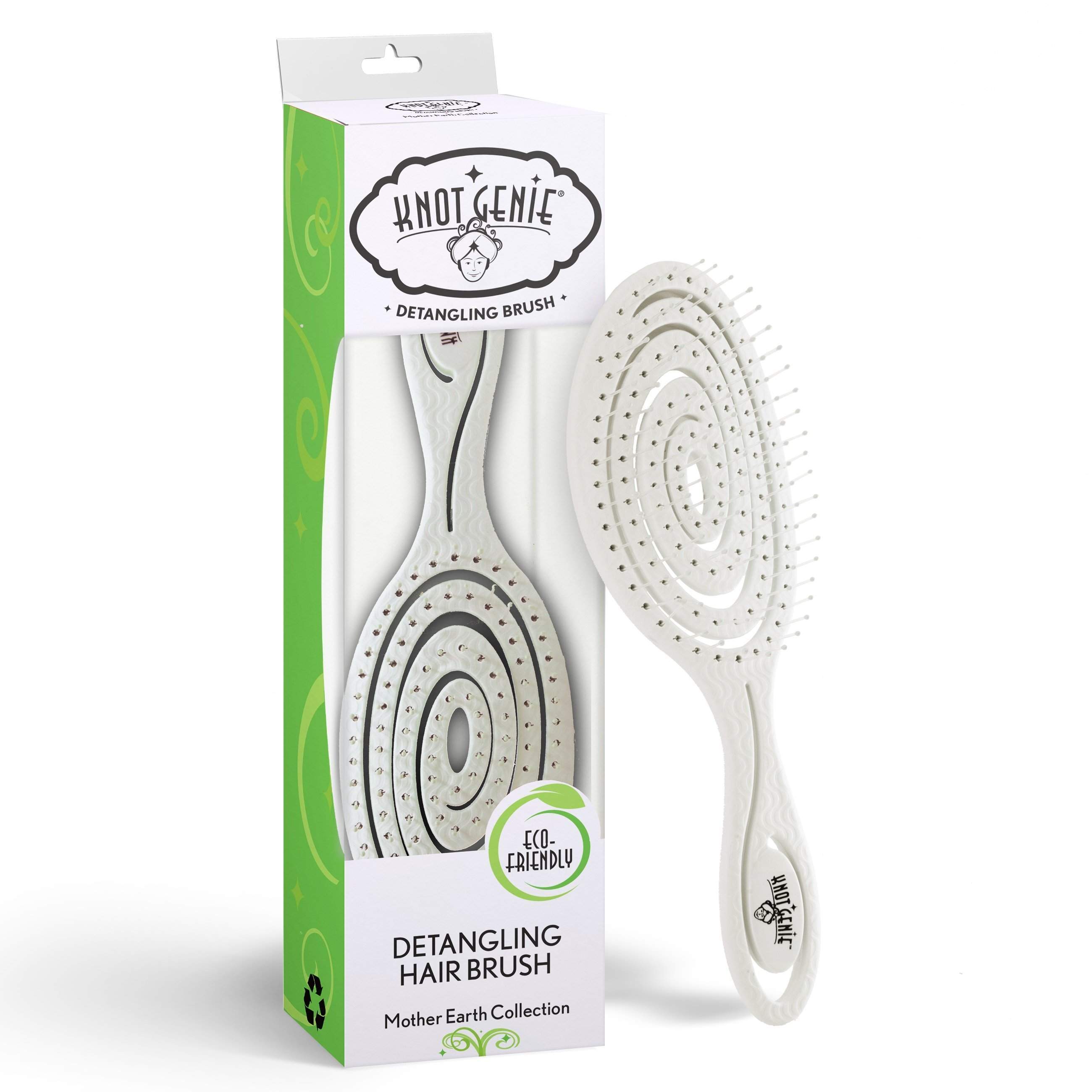 Knot Genie Mother Earth Eco Friendly Detangling Brush-Knot Genie-Brand_Knot Genie,Collection_Hair,Collection_Tools and Brushes,FABS_Friday2022,KNOT_Mother Earth Detangler,Tool_Brushes,Tool_Detangling Brush,Tool_Hair Tools,Tool_Vented Brushes