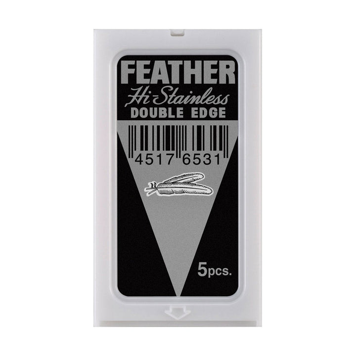 Feather Hi Stainless Platinum Coated Double Edge Blades