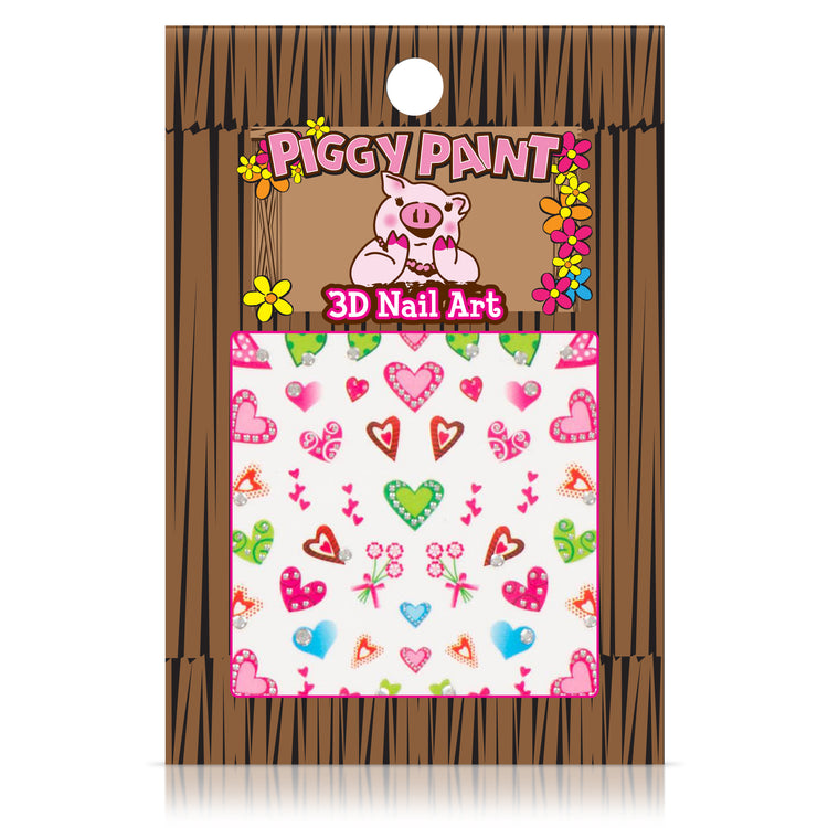 Piggy Paint 3D Nail Art Stickers