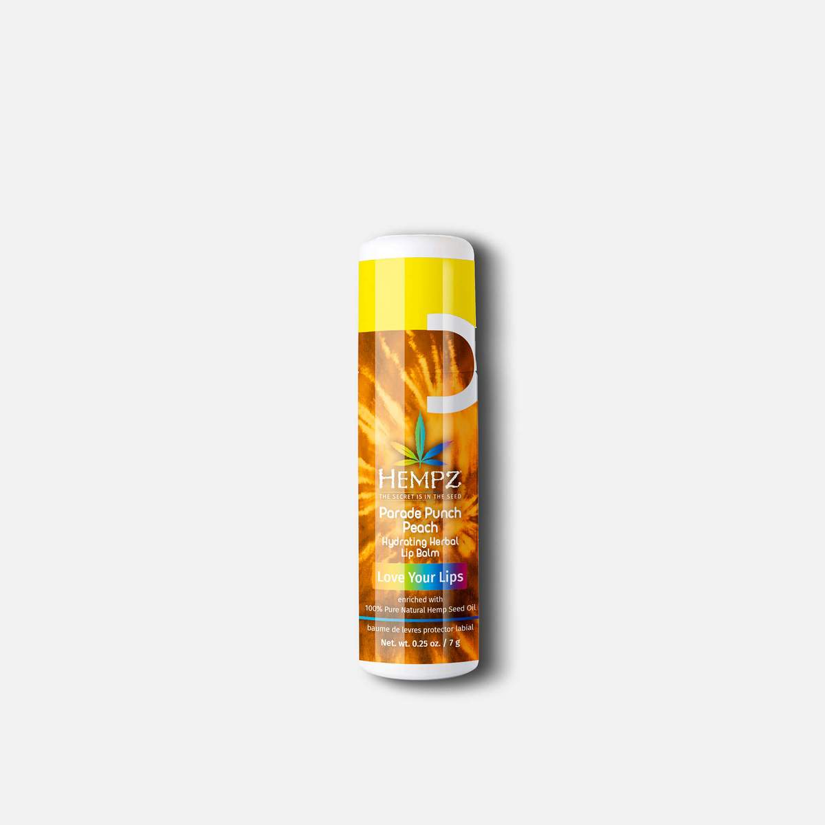 Hempz Hydrating Lip Balm Parade Punch Peach .25 oz-Hempz-Brand_Hempz,Collection_Makeup,Collection_Skincare,Hempz_ Lip Balm,Makeup_Lip,Skincare_Lip Treatments