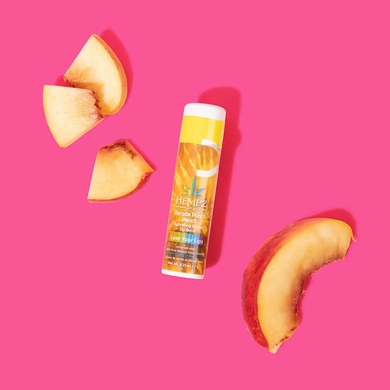 Hempz Hydrating Lip Balm Parade Punch Peach .25 oz-Hempz-Brand_Hempz,Collection_Makeup,Collection_Skincare,Hempz_ Lip Balm,Makeup_Lip,Skincare_Lip Treatments