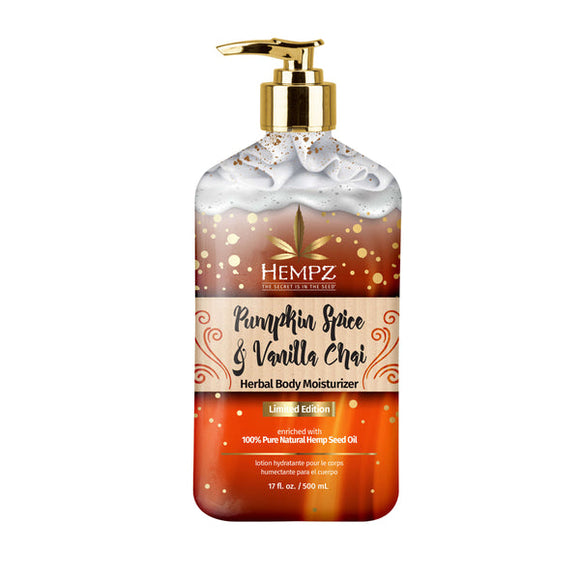 Hempz Pumpkin Spice & Vanilla Chai Herbal Body Moisturizing Lotion