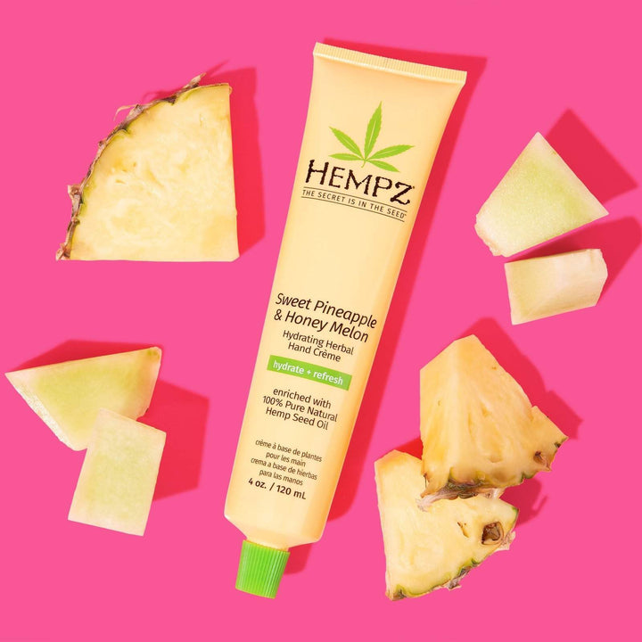 Hempz Sweet Pineapple & Honey Melon Hydrating Herbal Hand Creme 4oz.-Hempz-BB_Hand and Foot Cream,BB_Lotion,BB_Moisturizers,Brand_Hempz,Collection_Bath and Body,Hempz_Body Moisturizers