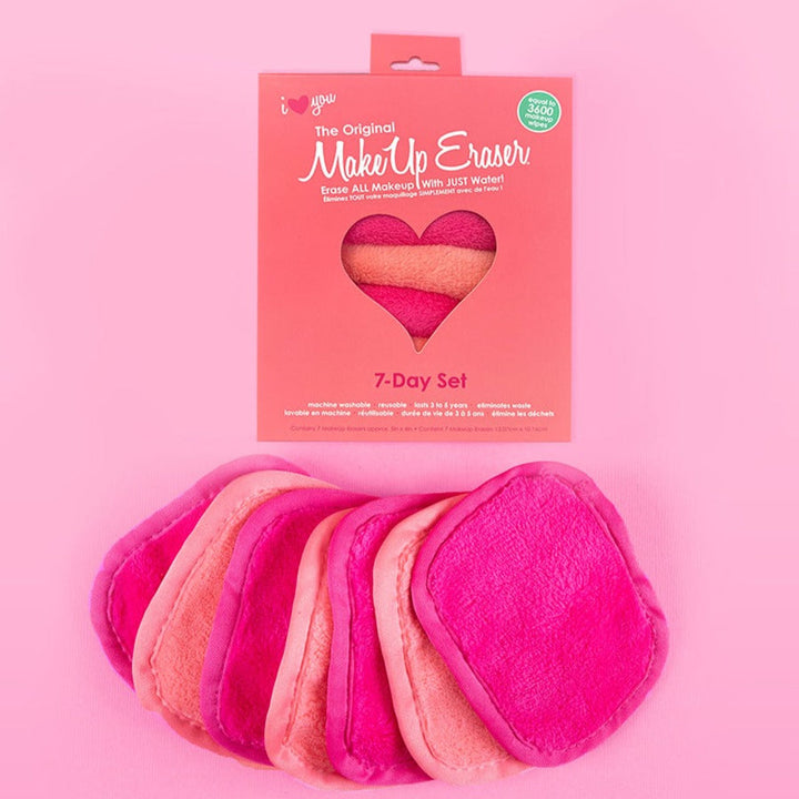 The Original Makeup Eraser I Heart You 7-Day Set