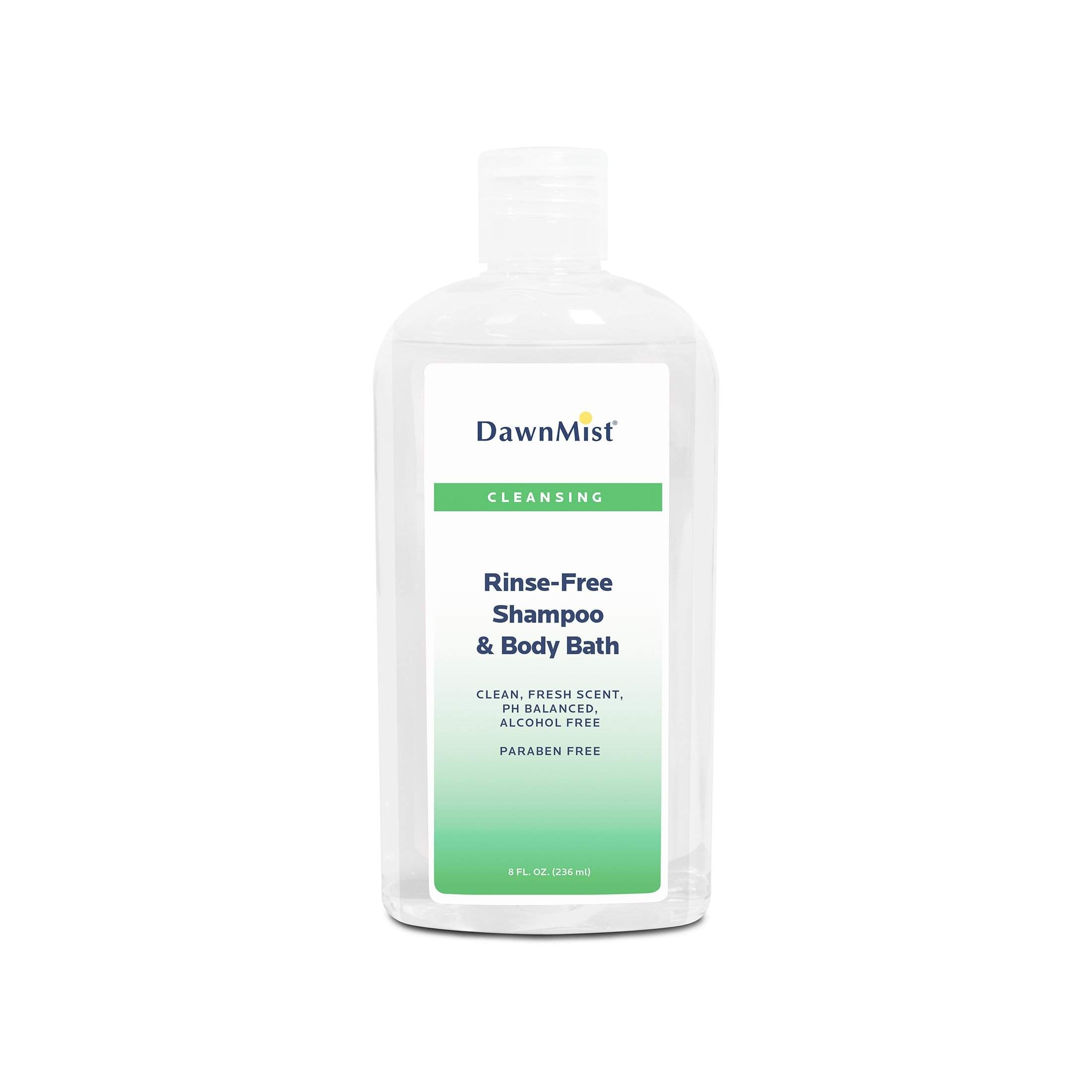 Dawn Mist Rinse-Free Shampoo and Body Bath ( 8 oz Bottle)-Dukal-BB_Bath and Shower,BB_Body Wash,Brand_Dukal/ Dawn Mist,Collection_Bath and Body,Collection_Lifestyle,Dukal_Bath & Body,Dukal_Medical,Hair_Leave-In,Hair_Shampoo,Life_Personal Care