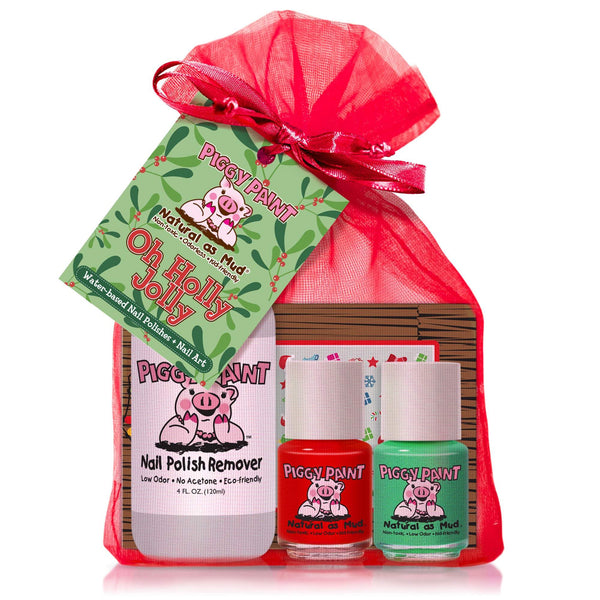 Piggy Paint Oh Holly Jolly Gift Set-Piggy Paint-Brand_Piggy Paint,Collection_Gifts,Collection_Nails,Gifts and Sets,Gifts_Under 25,Gifts_Under 35,Nail_Polish,Piggy Paint_Gift Set's,Piggy Paint_Nail Art,Piggy Paint_Polish's