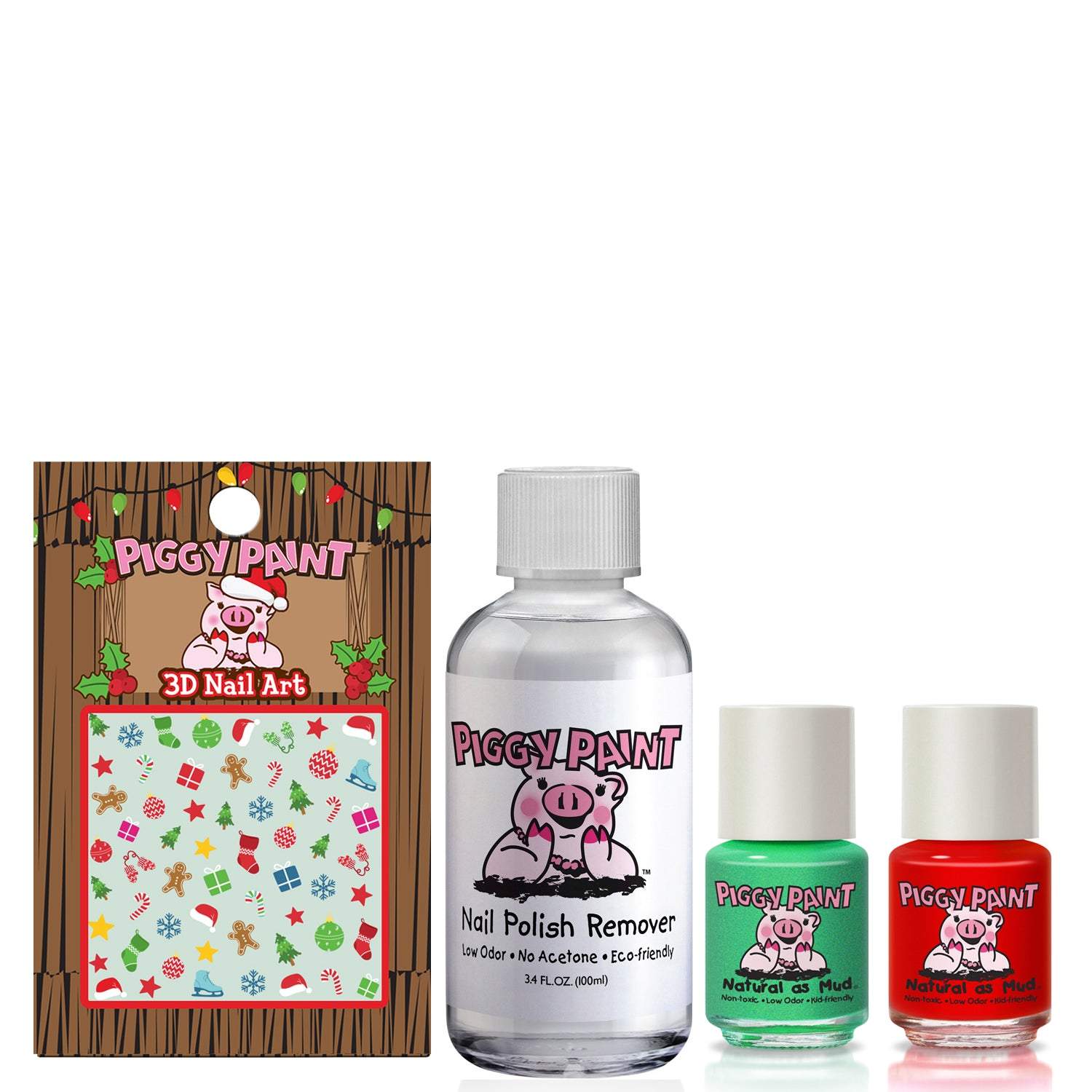 Piggy Paint Oh Holly Jolly Gift Set-Piggy Paint-Brand_Piggy Paint,Collection_Gifts,Collection_Nails,Gifts and Sets,Gifts_Under 25,Gifts_Under 35,Nail_Polish,Piggy Paint_Gift Set's,Piggy Paint_Nail Art,Piggy Paint_Polish's