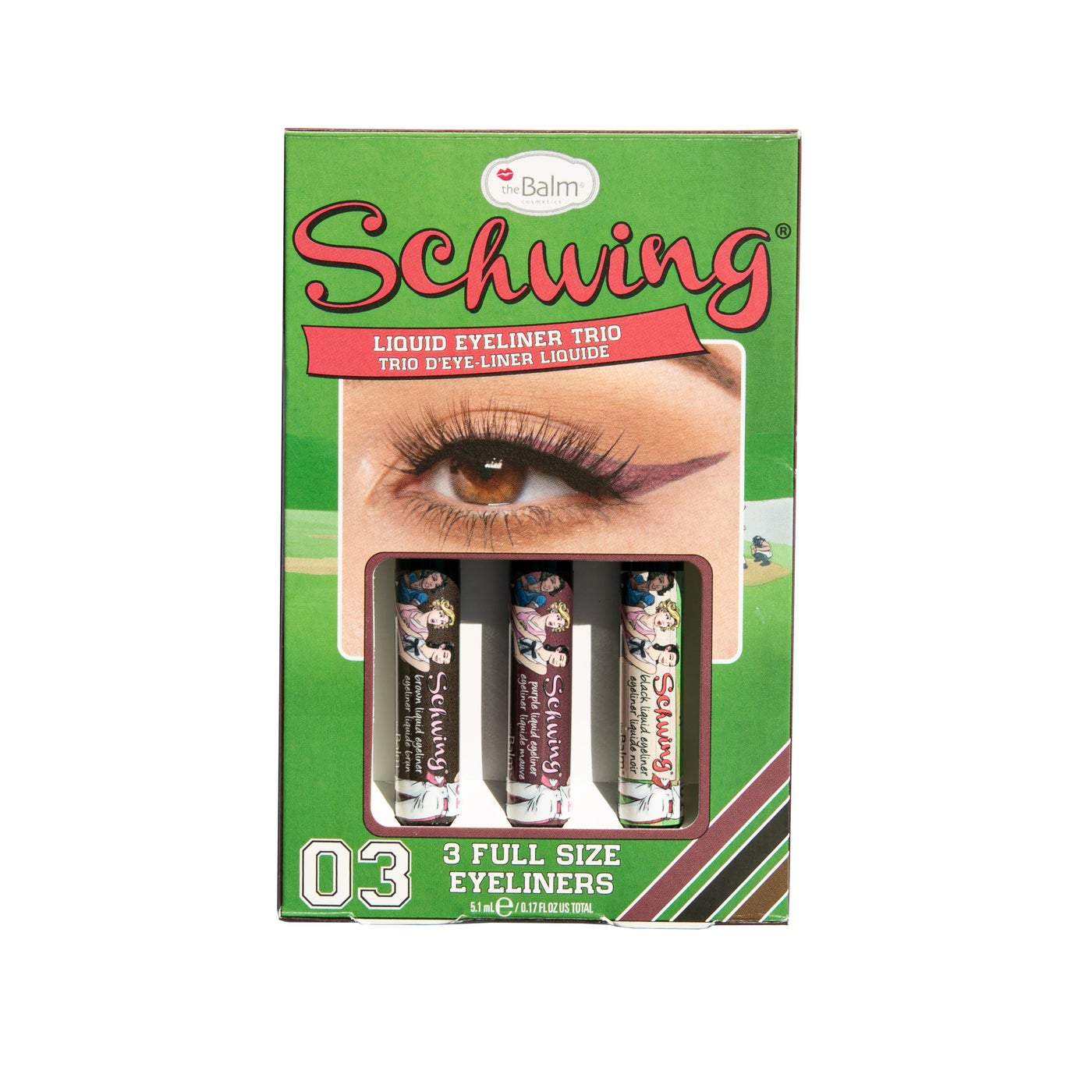 theBalm Schwing Eyeliner Trio- Black, Brown, Purple-theBalm-Brand_theBalm,Collection_Gifts,Collection_Makeup,Gifts and Sets,Makeup_Eye,Makeup_Liners,theBalm_Eyes,theBalm_Kits