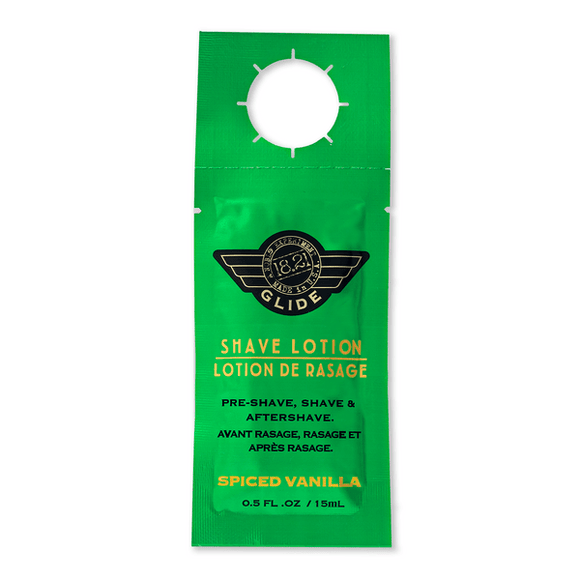 18.21 Man Made Glide Shaving Lotion- Spiced Vanilla 0.5oz