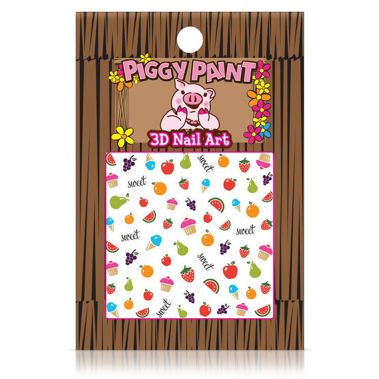 Piggy Paint 3D Nail Art Stickers