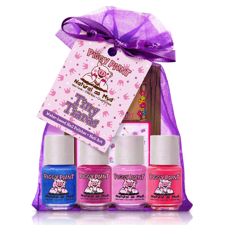 Piggy Paint Tiny Tiaras Gift Set-Piggy Paint-Brand_Piggy Paint,Collection_Gifts,Collection_Nails,Gifts and Sets,Gifts_Under 25,Gifts_Under 35,Nail_Polish,Piggy Paint_Gift Set's,Piggy Paint_Nail Art,Piggy Paint_Polish's