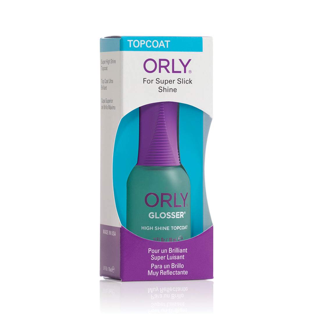 Orly Glosser High Shine Topcoat .6 fl oz-Orly-Beauty_20,Brand_Orly,Collection_Nails,Nail_Top Coat,ORLY_Base and Topcoats