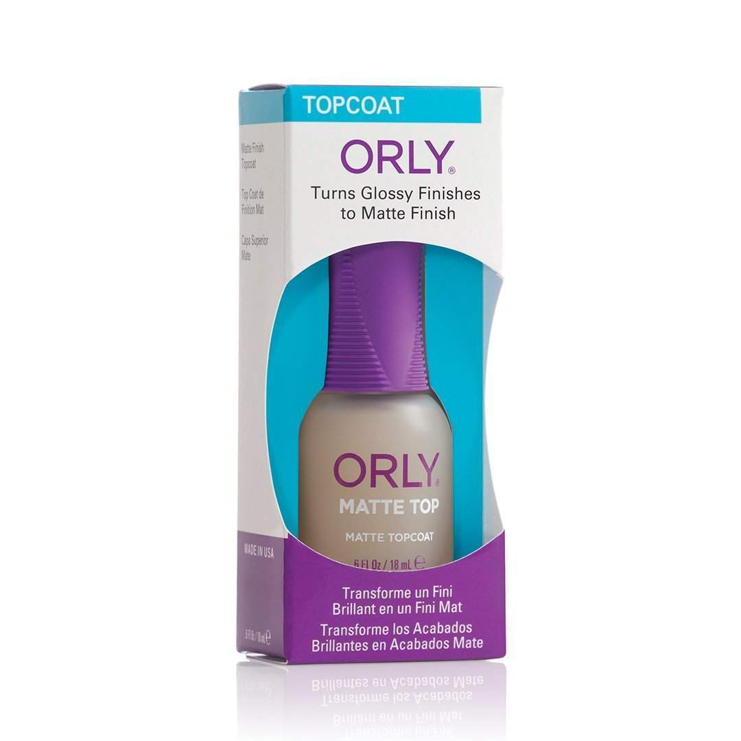 Orly Matte Top Topcoat .6 fl oz-Orly-Brand_Orly,Collection_Nails,Nail_Top Coat,ORLY_Base and Topcoats