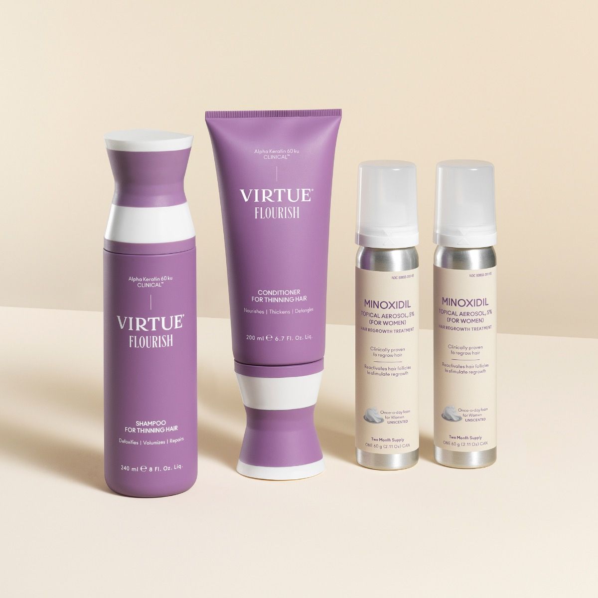 Virtue Flourish Hair Growth Treatment Kit (30-Days)