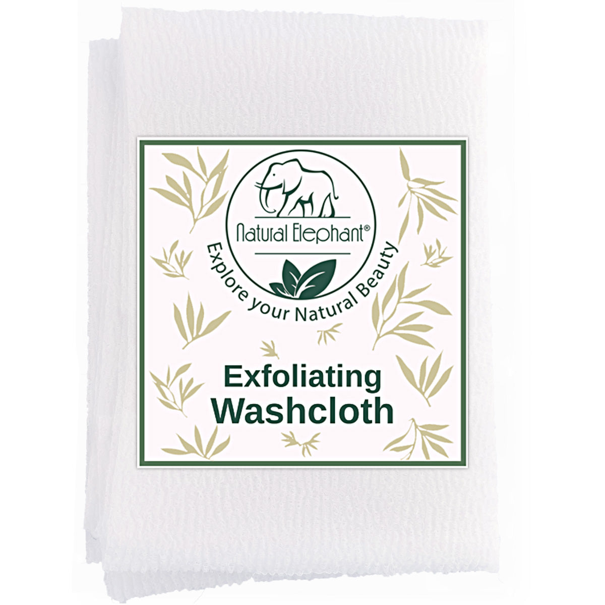 Natural Elephant Exfoliating Shower Washcloth