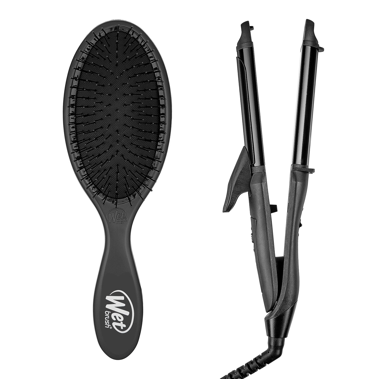 Wet Brush Original Detangler- 2 in 1 Styling Iron Travel Set-Wet Brush-Brand_Wet Brush,Collection_Gifts,Collection_Hair,Collection_Tools and Brushes,Gifts_Under 25,Gifts_Under 35,Tool_Brushes,Tool_Detangling Brush,Tool_Flat Irons,Tool_Hair Tools,Tool_Hot Tools,WET_Kits and Sets